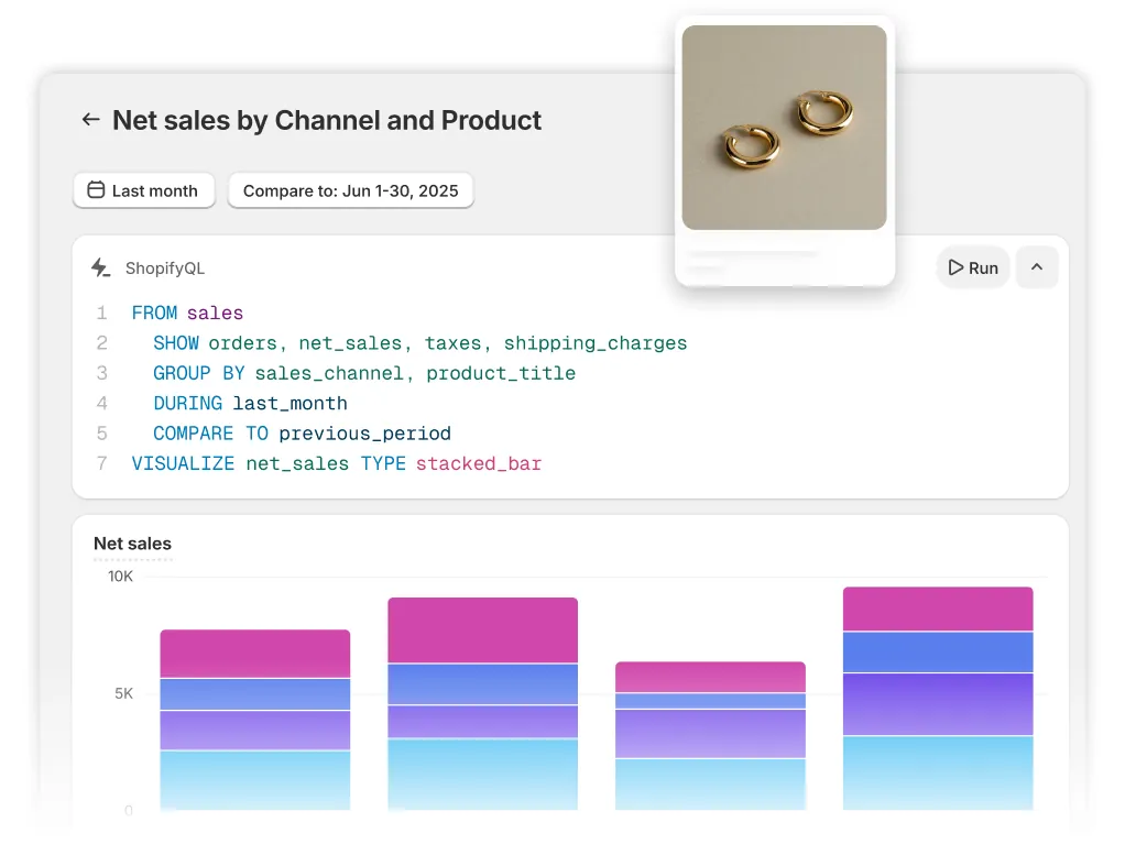 Collage of gold earrings, Google and Meta app logos, and a computer pop-up window featuring raw data to connect API.