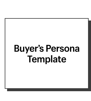 Buyer’s persona template