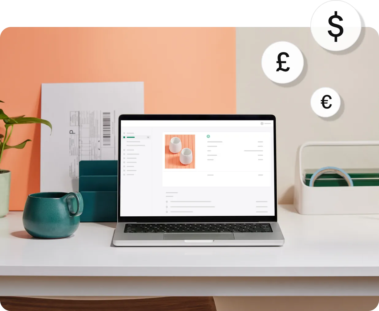 A PlatformDTC merchant’s laptop with the PlatformDTC Payments checkout page
