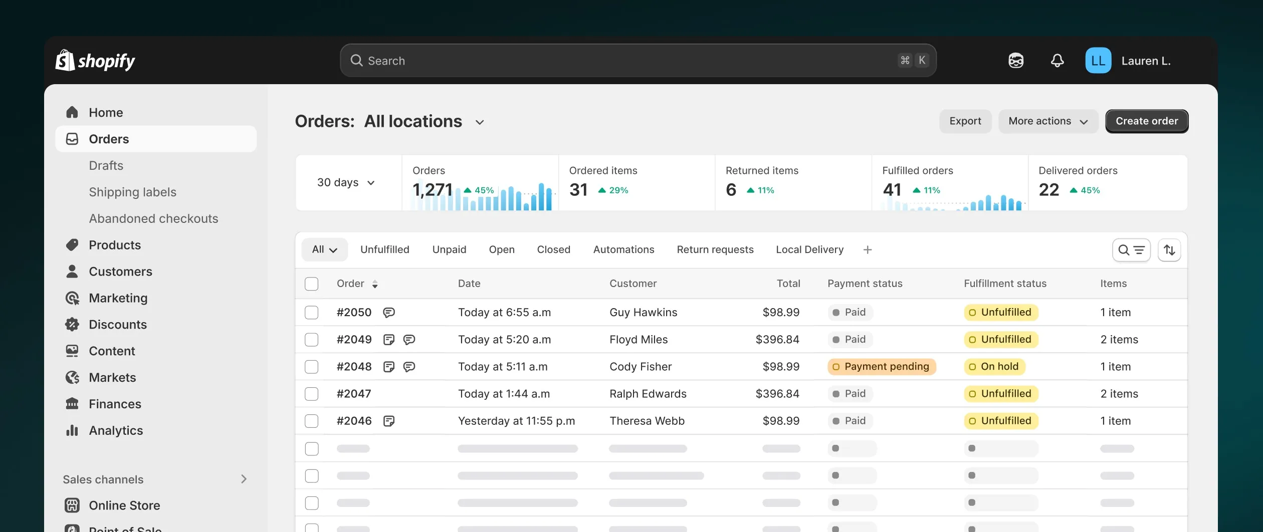 Efficiently manage and ship orders